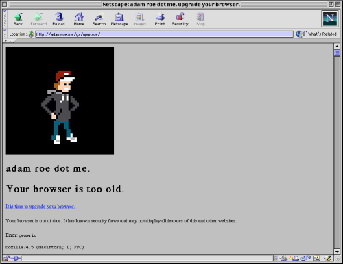 Netscape Navigator 4.5, Mac OS 8.6