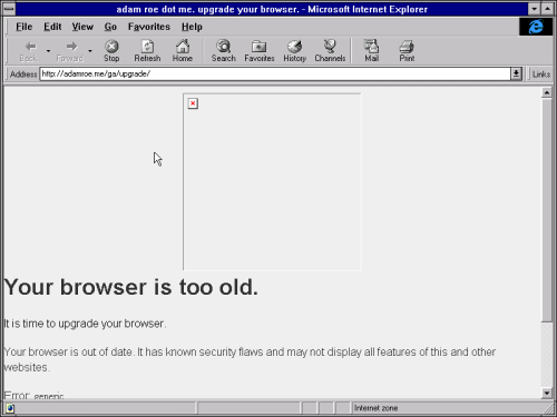 Internet Explorer 4, Windows NT 3.51